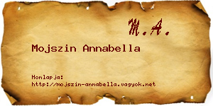 Mojszin Annabella névjegykártya